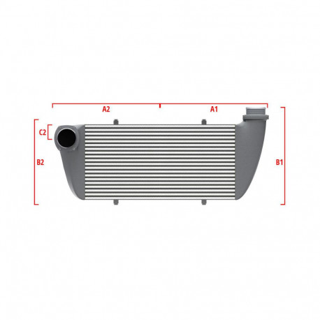 Méretre gyártva Competition intercooler Wagner Méretre gyártva 500mm x 205mm x 80mm | race-shop.hu