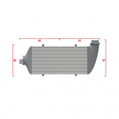 Méretre gyártva Performance intercooler Wagner Méretre gyártva 600mm x 300mm x 90mm | race-shop.hu