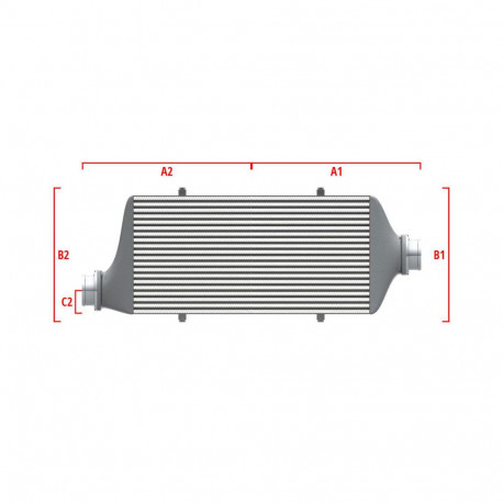 Méretre gyártva Performance intercooler Wagner Méretre gyártva 650mm x 400mm x 100mm | race-shop.hu