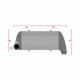 Méretre gyártva Performance intercooler Wagner Méretre gyártva 600mm x 205mm x 80mm | race-shop.hu