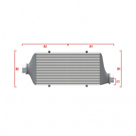 Méretre gyártva Performance intercooler Wagner Méretre gyártva 600mm x 300mm x 90mm | race-shop.hu
