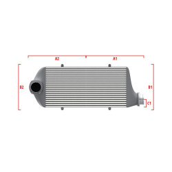 Performance intercooler Wagner Méretre gyártva 700mm x 300mm x 90mm