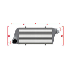 Performance intercooler Wagner Méretre gyártva 700mm x 300mm x 90mm