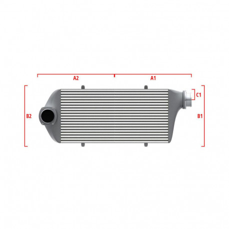 Méretre gyártva Performance intercooler Wagner Méretre gyártva 700mm x 300mm x 90mm | race-shop.hu