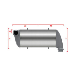 Performance intercooler Wagner Méretre gyártva 700mm x 300mm x 90mm