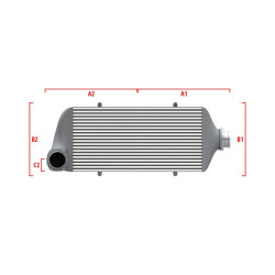 Competition intercooler Wagner Méretre gyártva 500mm x 300mm x 90mm