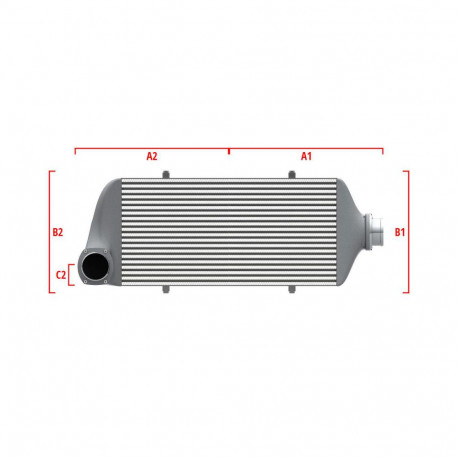Méretre gyártva Competition intercooler Wagner Méretre gyártva 500mm x 300mm x 90mm | race-shop.hu
