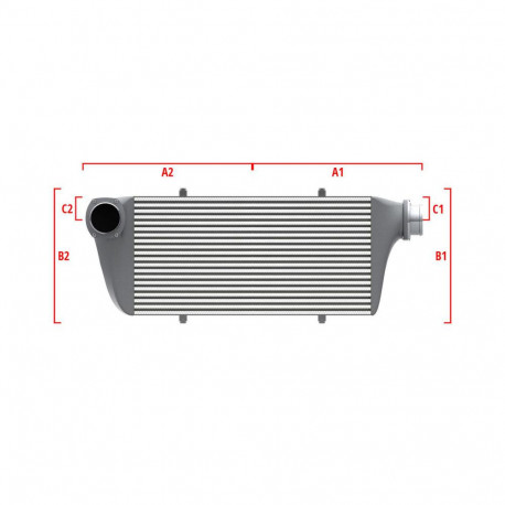 Méretre gyártva Competition intercooler Wagner Méretre gyártva 550mm x 400mm x 100mm | race-shop.hu