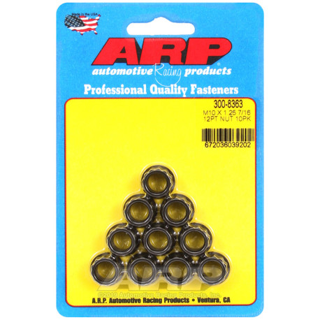 ARP csavarok ARP anyák (12 lapú fej), M10×1.25, 10 db, V1 | race-shop.hu