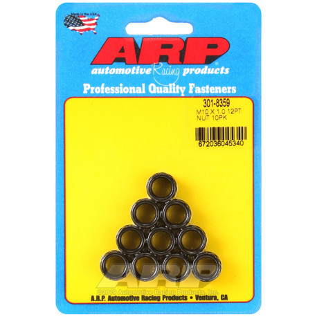 ARP csavarok ARP anyák (12 lapú fej), M10×1.0, 10 db, V2 | race-shop.hu