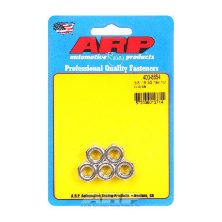 ARP csavarok "3/8""-16 SS hex anya készlet" (5db) | race-shop.hu