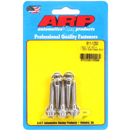 ARP csavarok ARP csavarok (rozsdamentes, 12 lapú fej), 1/4-20 × 31,75 mm, 5 db | race-shop.hu