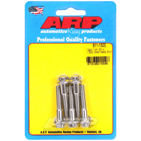 ARP csavarok ARP csavarok (rozsdamentes, 12 lapú fej), 1/4-20 × 38,1 mm, 5 db | race-shop.hu
