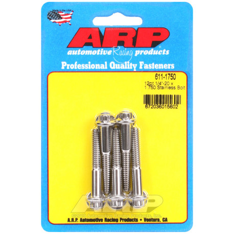 ARP csavarok ARP csavarok (rozsdamentes, 12 lapú fej), 1/4-20 × 44,45 mm, 5 db | race-shop.hu
