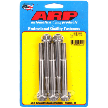 ARP csavarok ARP csavarok (rozsdamentes, 12 lapú fej, 7/16 kulcs), 3/8-16 × 88,9 mm, 5 db | race-shop.hu