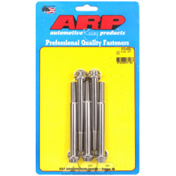 "3/8""-16 x 4.000 12pt 7/16 SS csavarok" (5db)