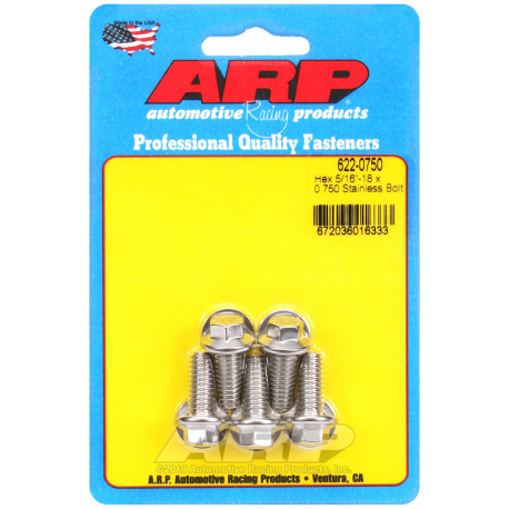 ARP csavarok ARP csavarok (rozsdamentes, hatlapfejű), 5/16-18 × 19,05 mm | race-shop.hu