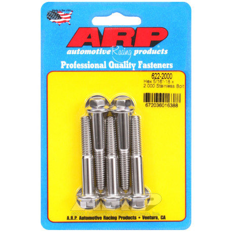 ARP csavarok ARP csavarok (rozsdamentes, hatlapfejű), 5/16-18 × 50,8 mm | race-shop.hu