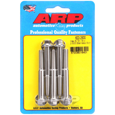 ARP csavarok ARP csavarok (rozsdamentes, hatlapfejű), 5/16-18 × 63,5 mm | race-shop.hu