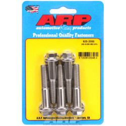 "3/8""-16 x 2.000 hex 7/16 SS csavarok" (5db)