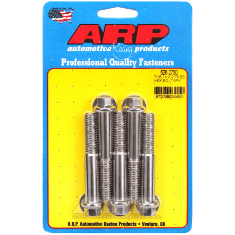 ARP csavarok ARP csavarok (rozsdamentes, hatlapfejű), 7/16-14 × 69,85 mm, 5 db | race-shop.hu