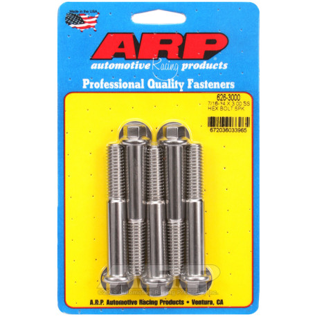 ARP csavarok ARP csavarok (rozsdamentes, hatlapfejű), 7/16-14 × 76,2 mm, 5 db | race-shop.hu