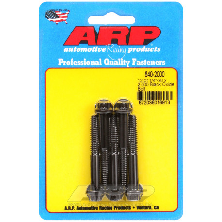 ARP csavarok ARP csavarok (12 lapú fej, fekete), 1/4-20 × 50,8 mm, 5 db | race-shop.hu