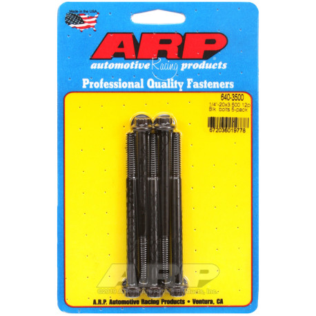 ARP csavarok ARP csavarok (12 lapú fej, fekete), 1/4-20 × 88,9 mm, 5 db | race-shop.hu