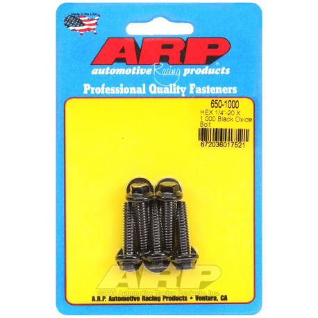 ARP csavarok ARP csavarok (hatlapfejű, fekete), 1/4-20 × 25,4 mm, 5 db | race-shop.hu