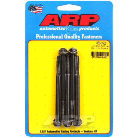 ARP csavarok ARP csavarok (hatlapfejű, fekete), 1/4-20 × 88,9 mm, 5 db | race-shop.hu