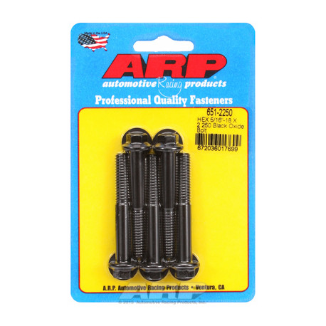 ARP csavarok "5/16""-18 X 2.250 hex fekete oxid csavarok" (5db) | race-shop.hu