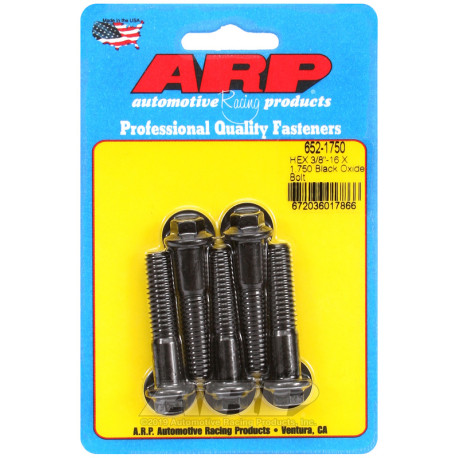 ARP csavarok ARP csavarok (hatlapfejű, fekete), 3/8-16 × 44,45 mm, 5 db | race-shop.hu