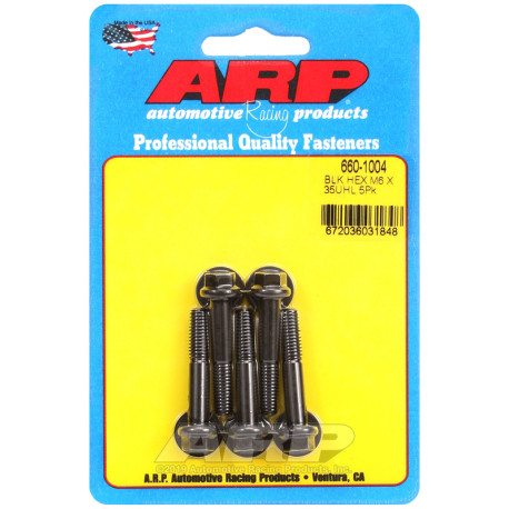ARP csavarok ARP csavarok (hatlapfejű, fekete), M6×1.00 × 35 mm, 5 db | race-shop.hu