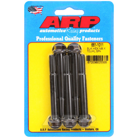 ARP csavarok ARP csavarok (hatlapfejű, fekete), M8×1.25 × 70 mm, 5 db | race-shop.hu