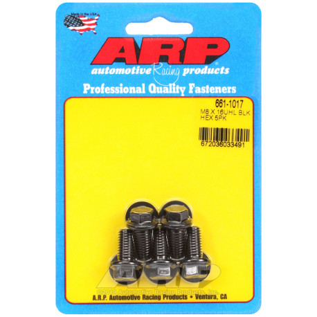 ARP csavarok ARP csavarok (hatlapfejű, fekete), M8×1.25 × 16 mm, 5 db | race-shop.hu