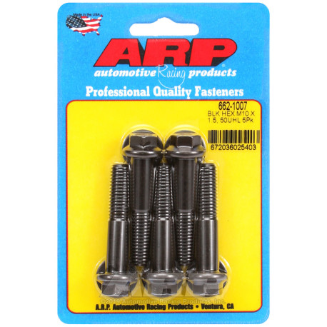 ARP csavarok ARP csavarok (hatlapfejű, fekete), M10×1.50 × 50 mm, 5 db | race-shop.hu