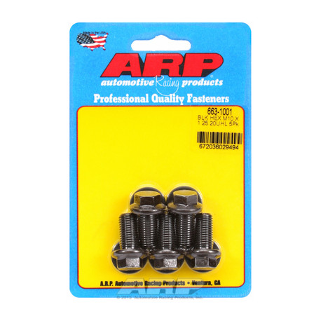 ARP csavarok M10 x 1.25 x 20 hex fekete oxid csavarok (5db) | race-shop.hu