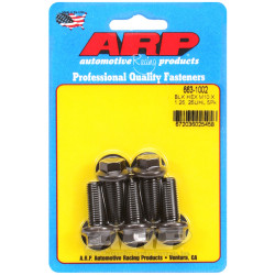 ARP csavarok (hatlapfejű, fekete), M10×1.25 × 25 mm, 5 db