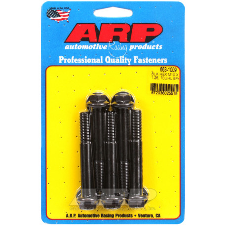 ARP csavarok ARP csavarok (hatlapfejű, fekete), M10×1.25 × 70 mm, 5 db | race-shop.hu
