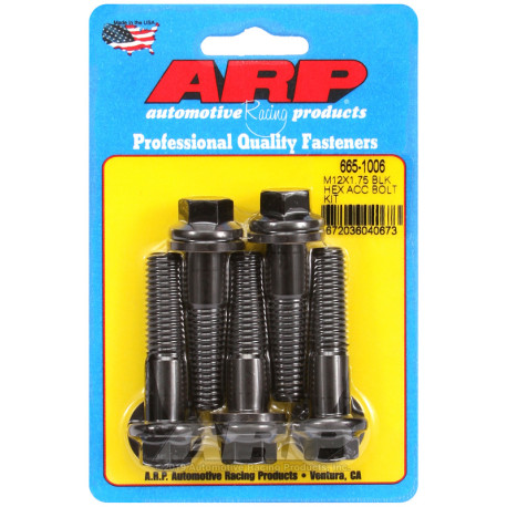 ARP csavarok ARP csavarok (hatlapfejű, fekete), M12×1.75 × 50 mm | race-shop.hu