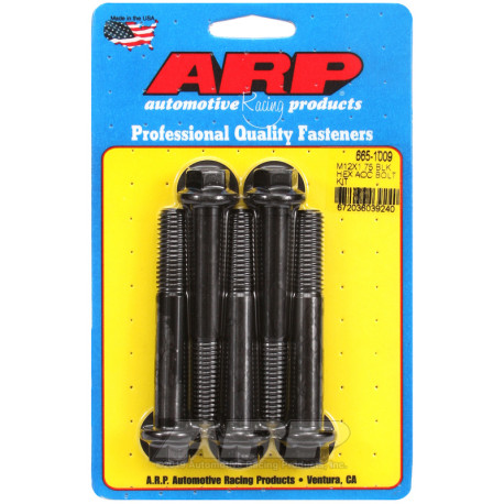 ARP csavarok ARP csavarok (hatlapfejű, fekete), M12×1.75 × 80 mm | race-shop.hu