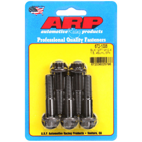 ARP csavarok ARP csavarok (12 lapú fej, fekete), M10×1.50 × 45 mm, 5 db | race-shop.hu