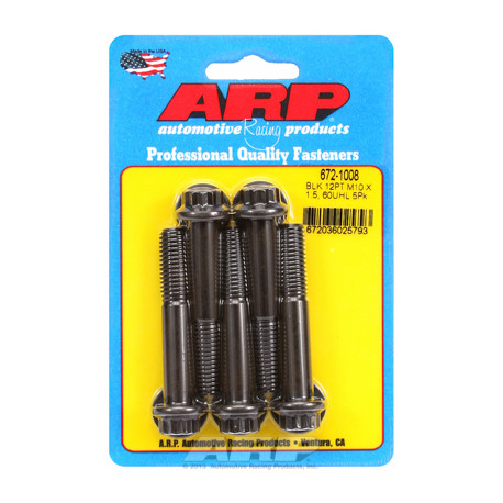 ARP csavarok M10 x 1.50 x 60 12pt fekete oxid csavarok (5db) | race-shop.hu