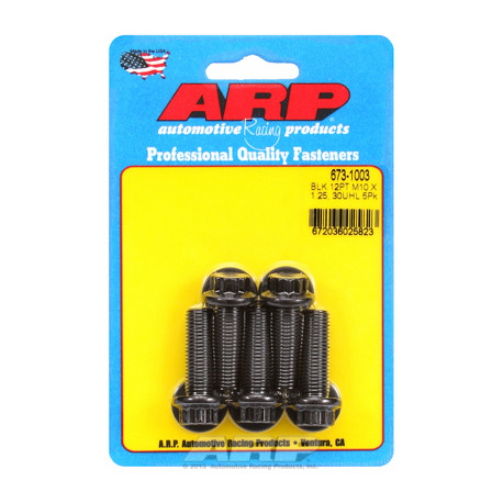 ARP csavarok M10 x 1.25 x 30 12pt fekete oxid csavarok (5db) | race-shop.hu