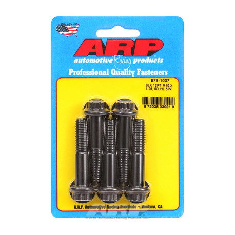 ARP csavarok M10 x 1.25 x 50 12pt fekete oxid csavarok (5db) | race-shop.hu