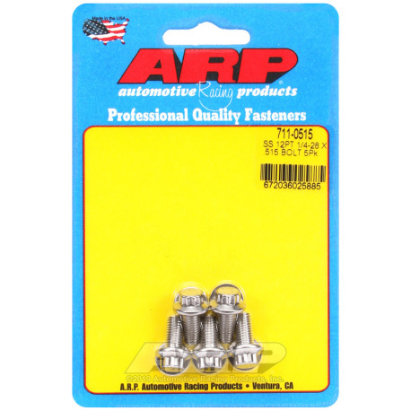 ARP csavarok ARP csavarok (rozsdamentes, 12 lapú fej), 1/4-28 × 13,08 mm, 5 db | race-shop.hu