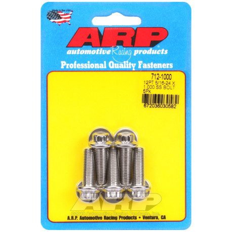 ARP csavarok ARP csavarok (rozsdamentes, 12 lapú fej), 5/16-24 × 25,4 mm, 5 db | race-shop.hu