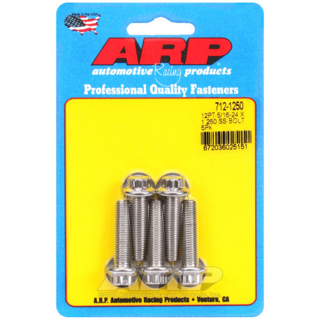 ARP csavarok ARP csavarok (rozsdamentes, 12 lapú fej), 5/16-24 × 31,75 mm, 5 db | race-shop.hu