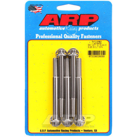 ARP csavarok ARP csavarok (rozsdamentes, 12 lapú fej), 5/16-24 × 82,55 mm, 5 db | race-shop.hu