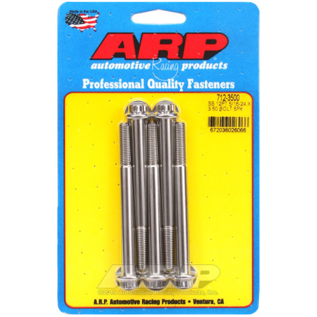 ARP csavarok ARP csavarok (rozsdamentes, 12 lapú fej), 5/16-24 × 88,9 mm, 5 db | race-shop.hu